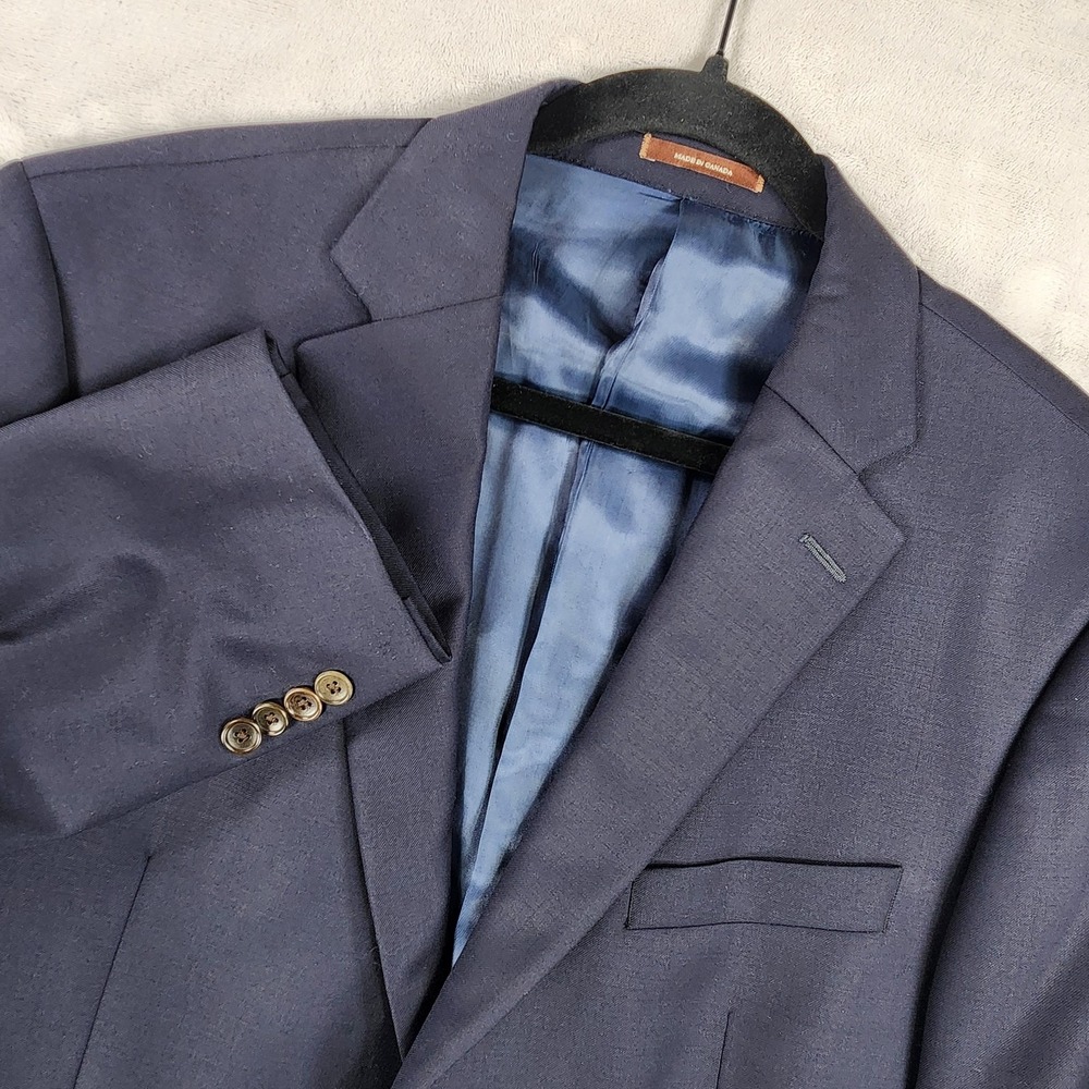 Peter Millar Blazer Mens 42R Blue 100% Wool Sport Coat Jacket Classic Fit